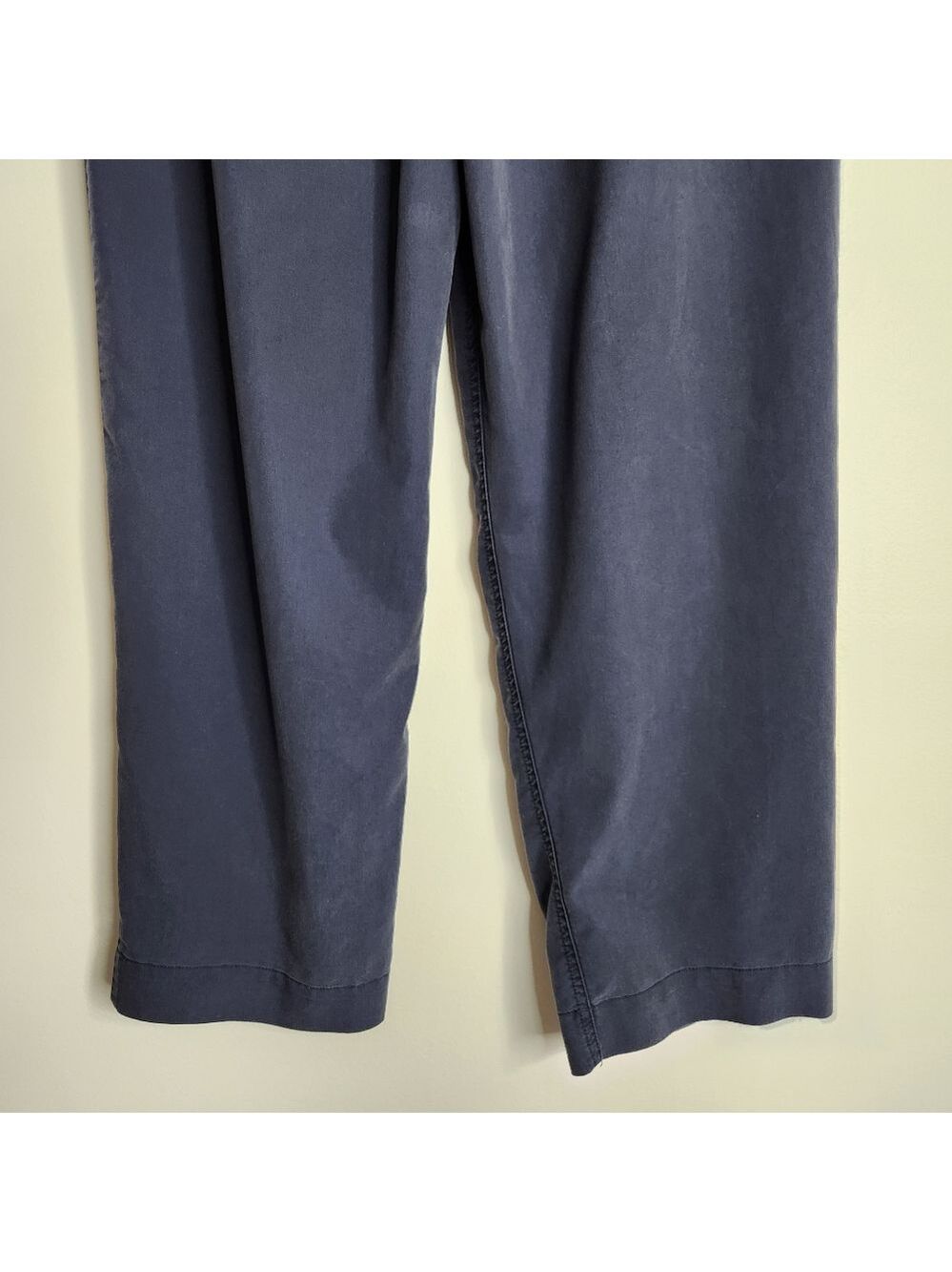 Kit + Ace Navy Blue High Waist Pleated Taper Leg Trouser Pants Size 8 - Picture 8 of 15